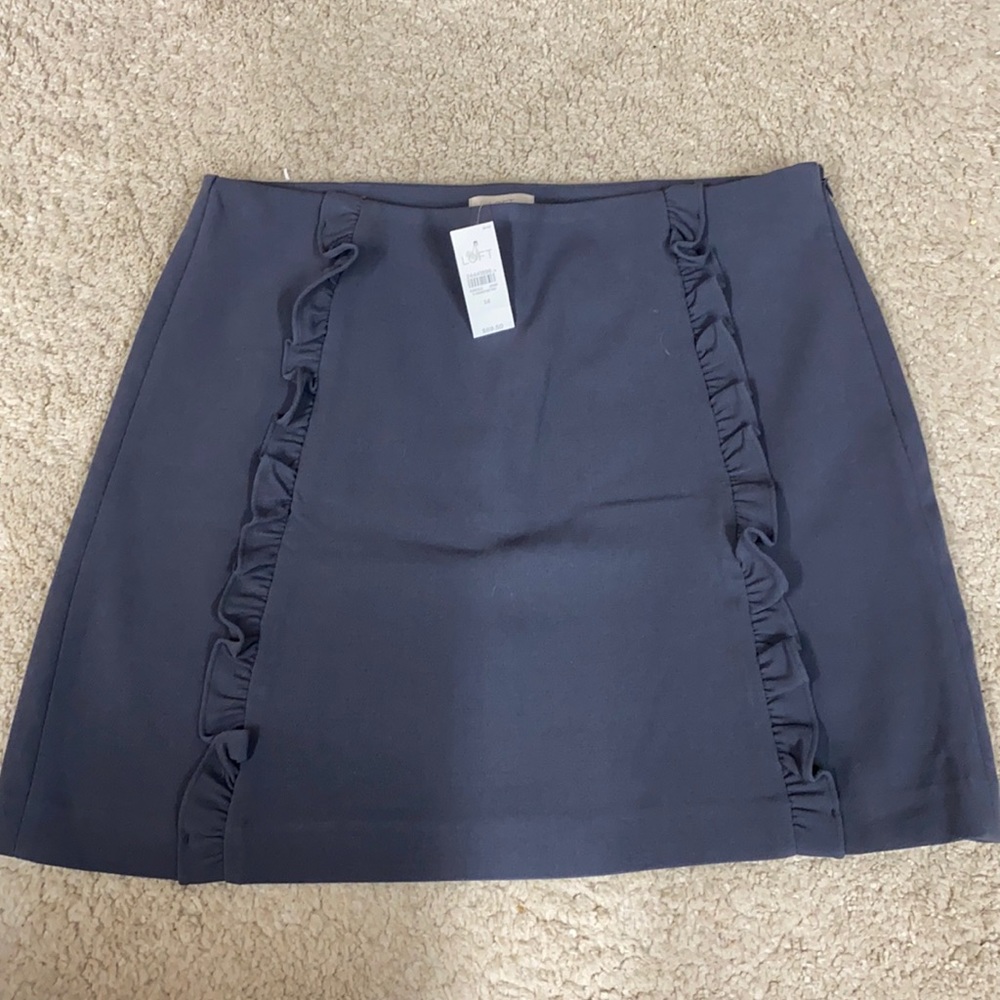 LOFT ruffle pencil skirt